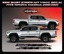 x2) Side Skirt Mountain Vinyl Graphic Decal Sticker Fits Toyota Tacoma 2010-2021