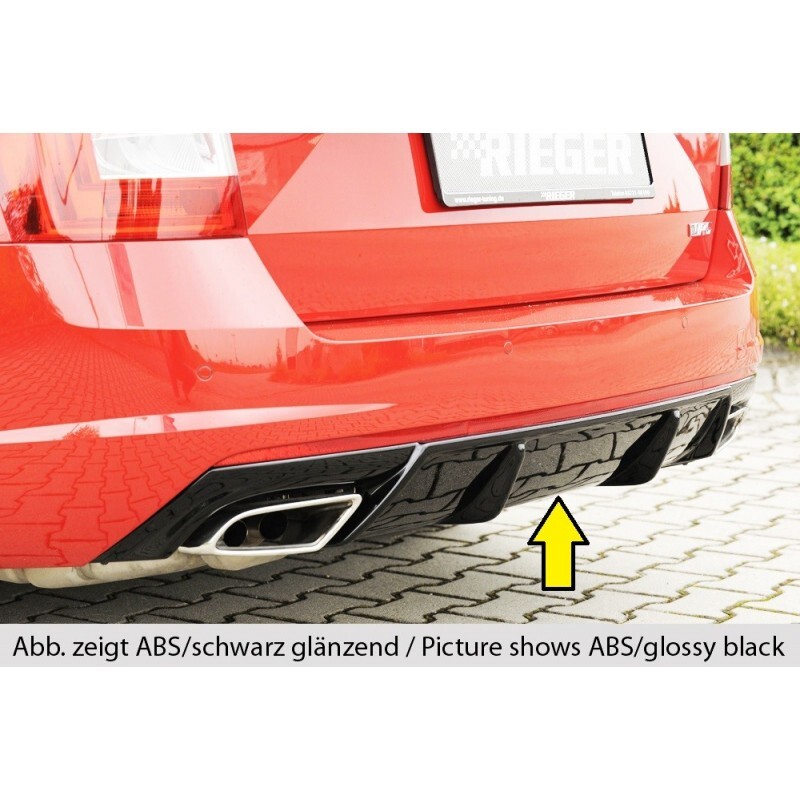 Diffuseur noir Rieger Skoda Octavia RS 5E | Idéal pour les sorties circuits et rasso
