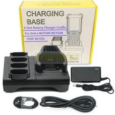 New 4-Slot Battery Charging Cradle Base Kit For Zebra MC9300 MC930B MC930P MC930