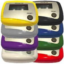 PedUSA CW Step Pedometer - Calculates Steps Only | Clip | Walking | Fitness 