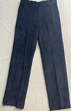 Tommy Hilfiger Women Navy Blue Corduroy Pant Dress Work Casual Size 12 26x26 NEW