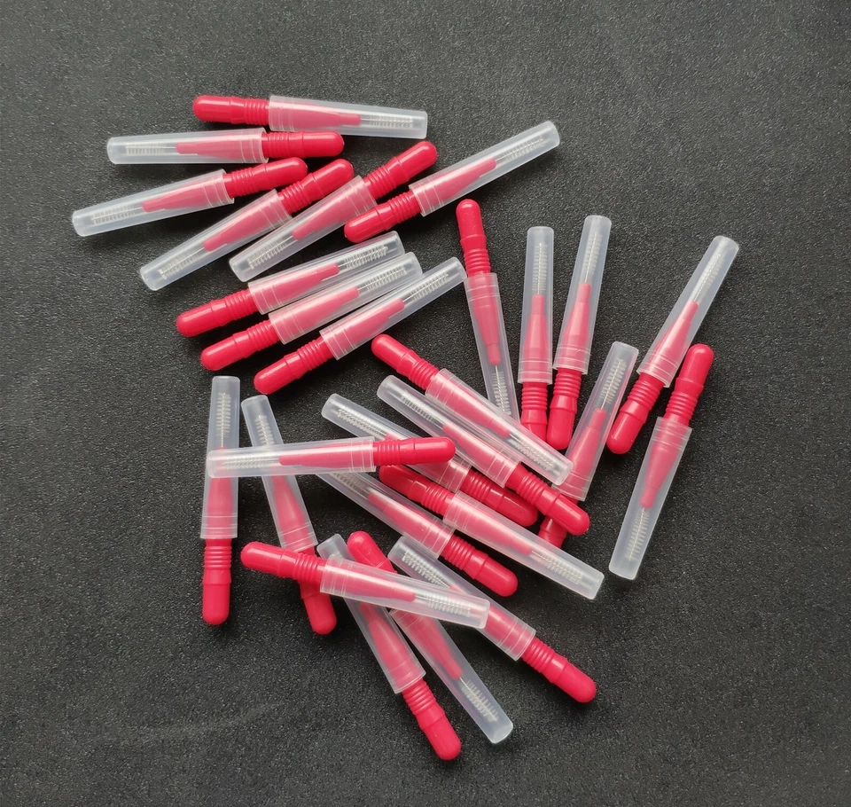 500X Cepillo Interdental Palillos Hilo Diente Cabezal Palillo Limpieza 8 Colores Foto 4 de 4
