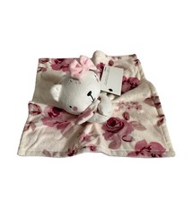 Modern Moments Gerber Pink Bear Kitty Cat Floral Pink Red Bow Baby Lovey Soother