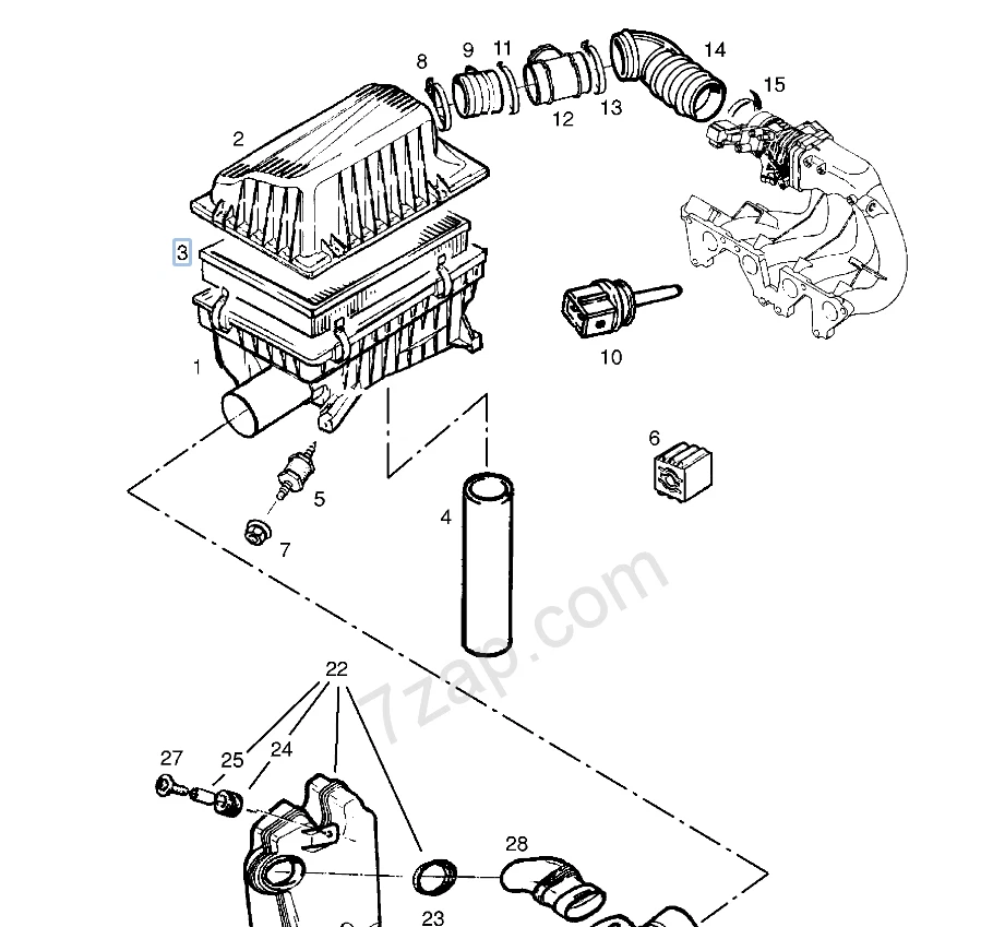 Filtro de Aire OPEL Vectra B - OPEL 835620 - GM 90541474 - Imagen 3 de 3