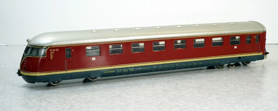 Trix Dieseltriebwagen Set VT08+VM08 H0/DC dreiteiliges Set 2 Schienen C-7 Zustand - Bild 4 von 4