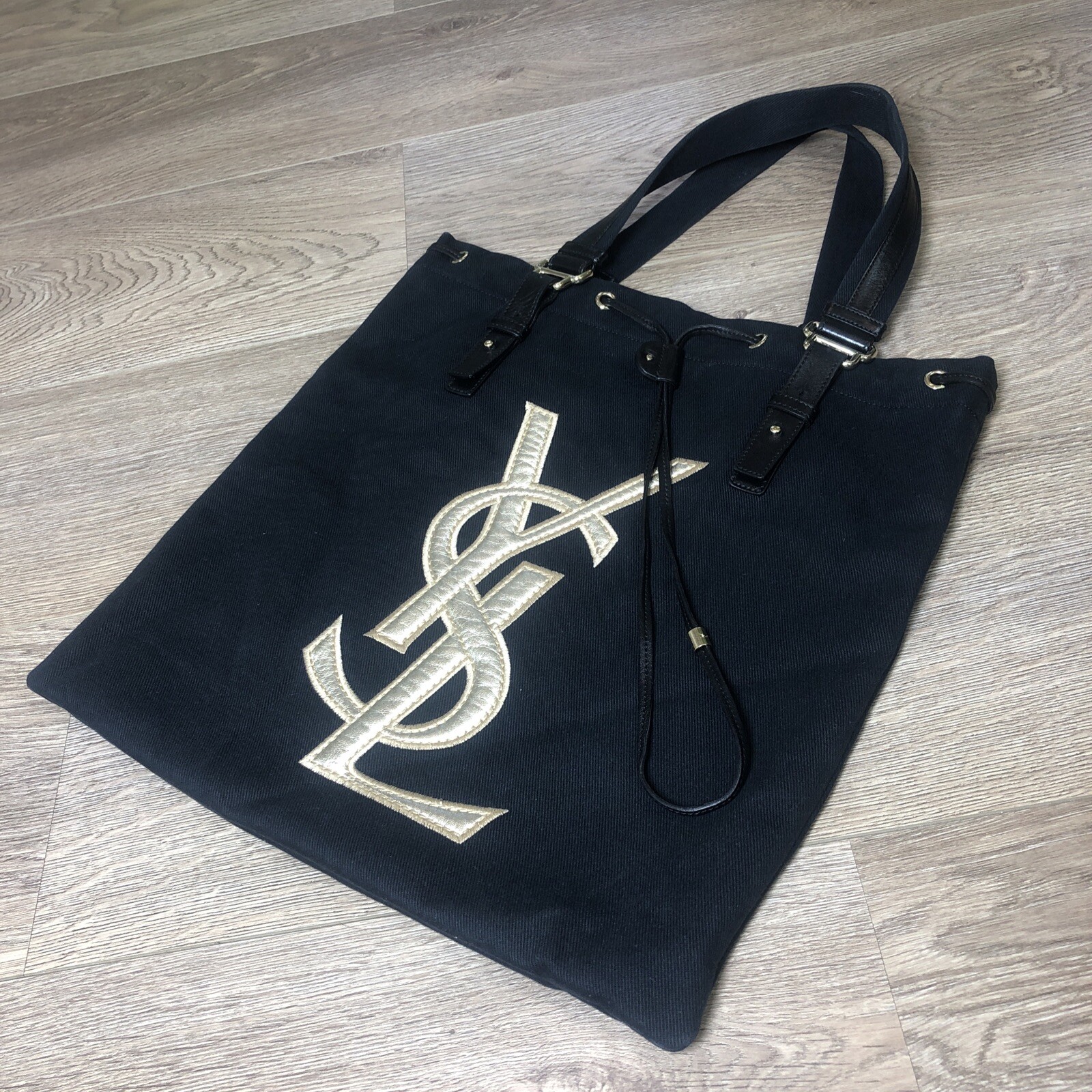 Borsa tote in tela Yves Saint Laurent made in Italy