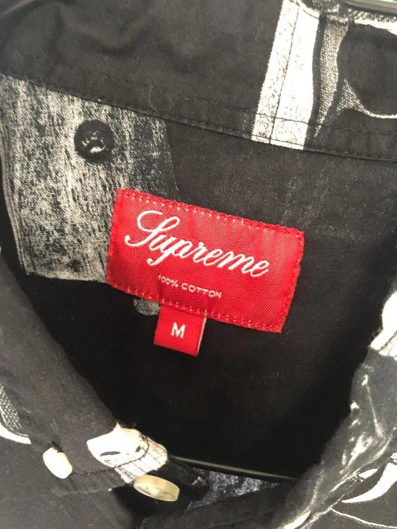 Supreme Guns Button Up Shirt SS13 2013SS Color Black Size M Used