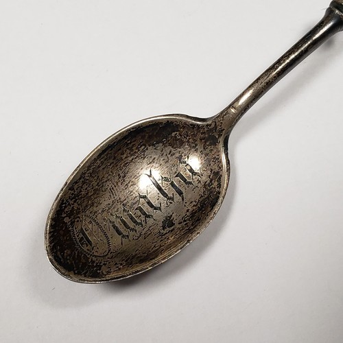 Sterling Silver Souvenir Spoon - Omaha Nebraska - Vintage Hand Engraved - FL0989 - Picture 4 of 10