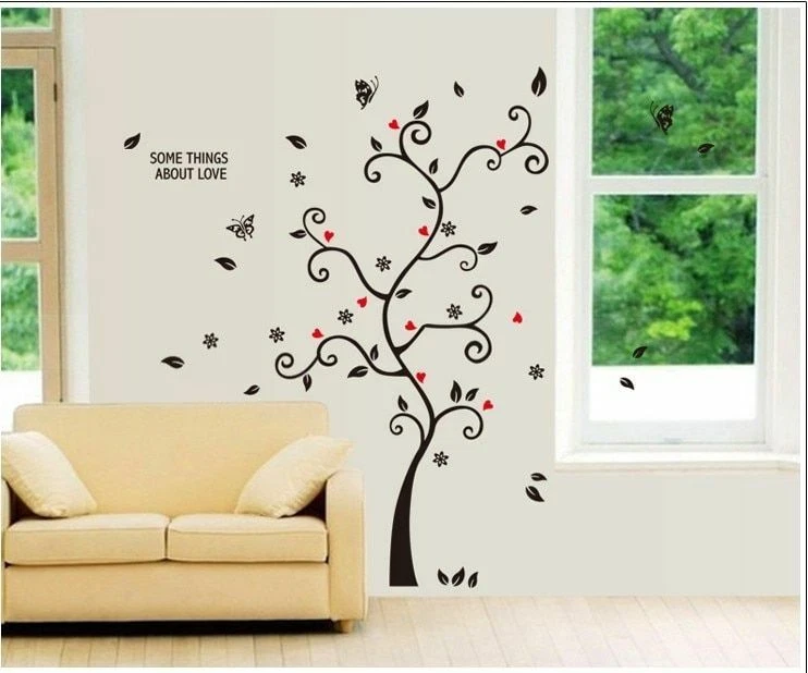 Wall Decals Tree Diy Photo Stickers Mural Home Decor Removable 100*120Cm/40*48in - Image 3 of 4
