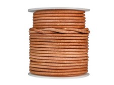Round Leather Cord 3.0mm x 25m: Natural 297C-CL30x25NA 8UW9