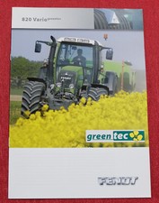 FENDT 820 Vario greentec Traktor PROSPEKT 2008 BROCHURE PROSPECTUS