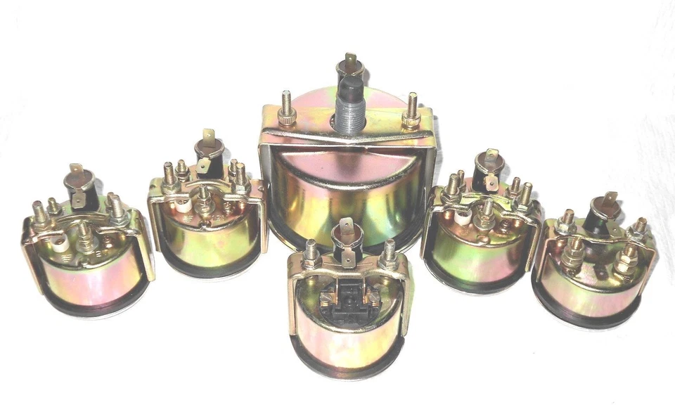 Kit de medidores Willys MB 85 mm velocímetro temperatura aceite PSI combustible voltaje + AMP Foto 2 de 3