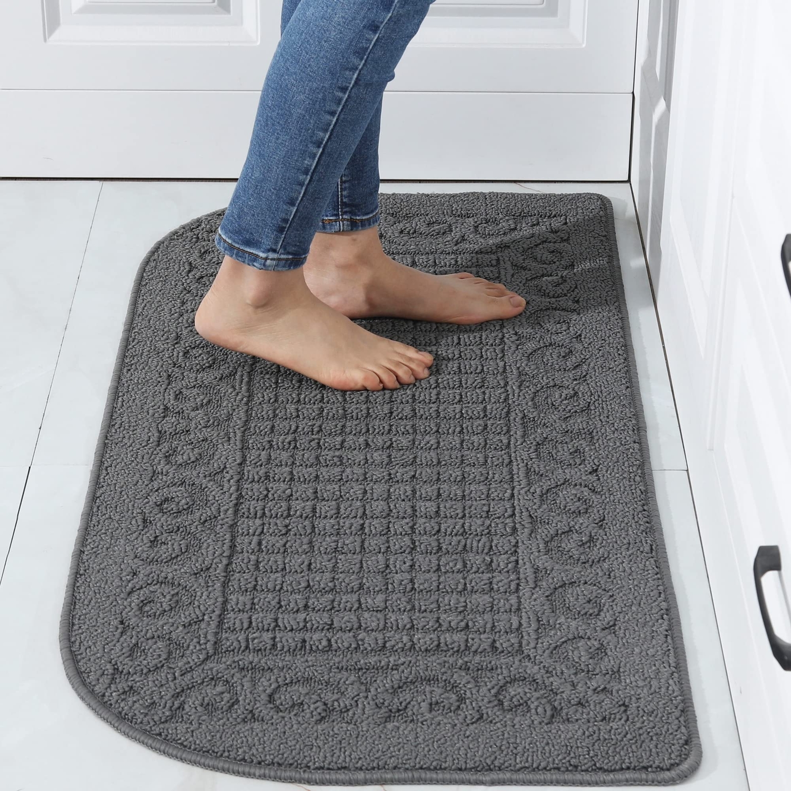 39X20inch Anti Fatigue Kitchen Rug Mats are Made of 100% Polypropylene Half R...