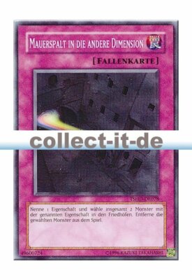 Yugioh TSHD-DE078 Mauersplat in die andere Dimension - Unlimitiert