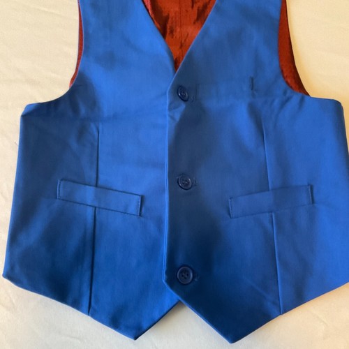 Boys Suit Set Size 6Y Blue With 2 Ties - Picture 10 of 15