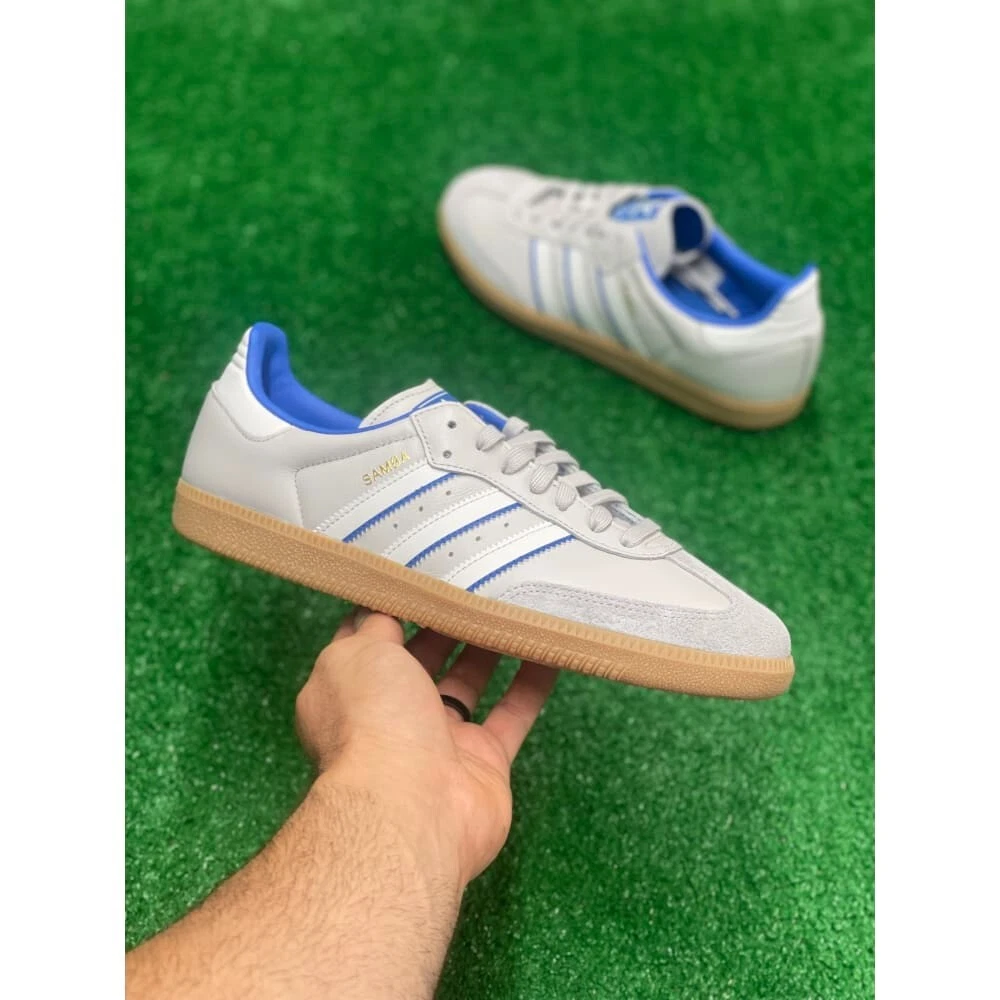 Adidas Samba OG Two Tone Stripes - Grey Blue for sale | eBay