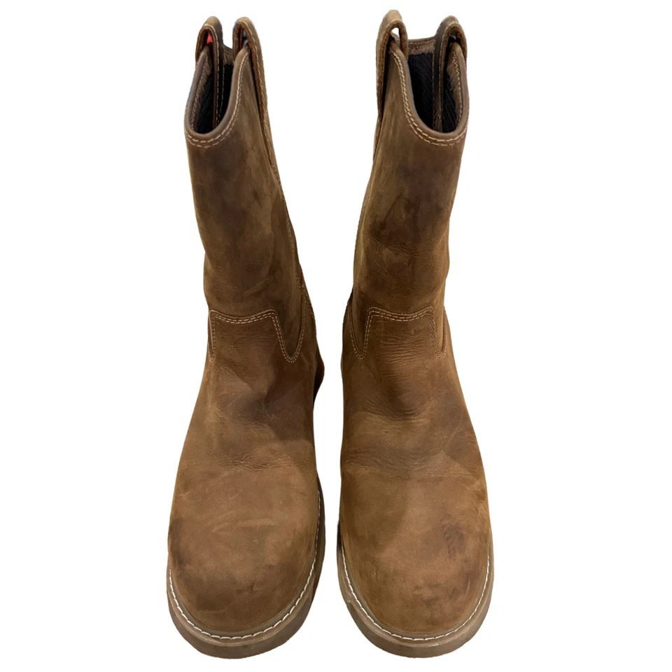 Muck Hombres Cuero Punta Comp Wellie Bota Media Talla 11.5M Impermeable Bota de Trabajo Seguridad Foto 2 de 4