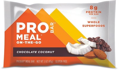 Probar Meal Chocolate Coconut Bar - Nutritious Energy Food for On-the-Go Pack