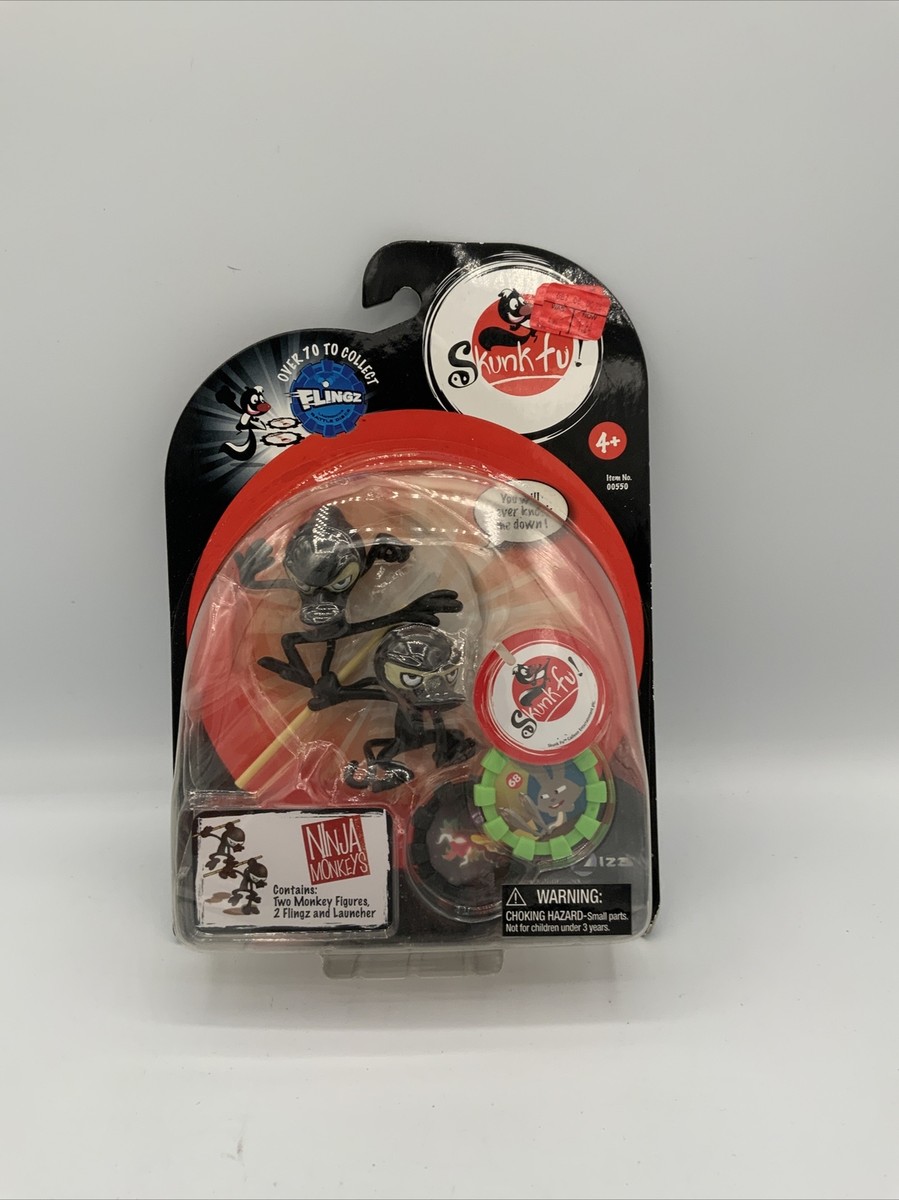 SKUNK fu! Ninja Monkeys FLingz 2 Monkeys 2 Flings And Launcher | eBay