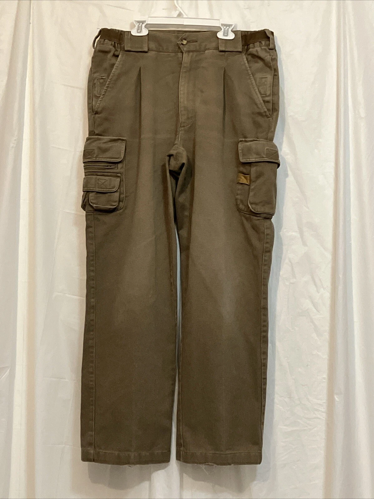 Orvis Cargo Pants Mens 32 Adjustable Hiking Fishing Tactical Camp Outdoor Cotton