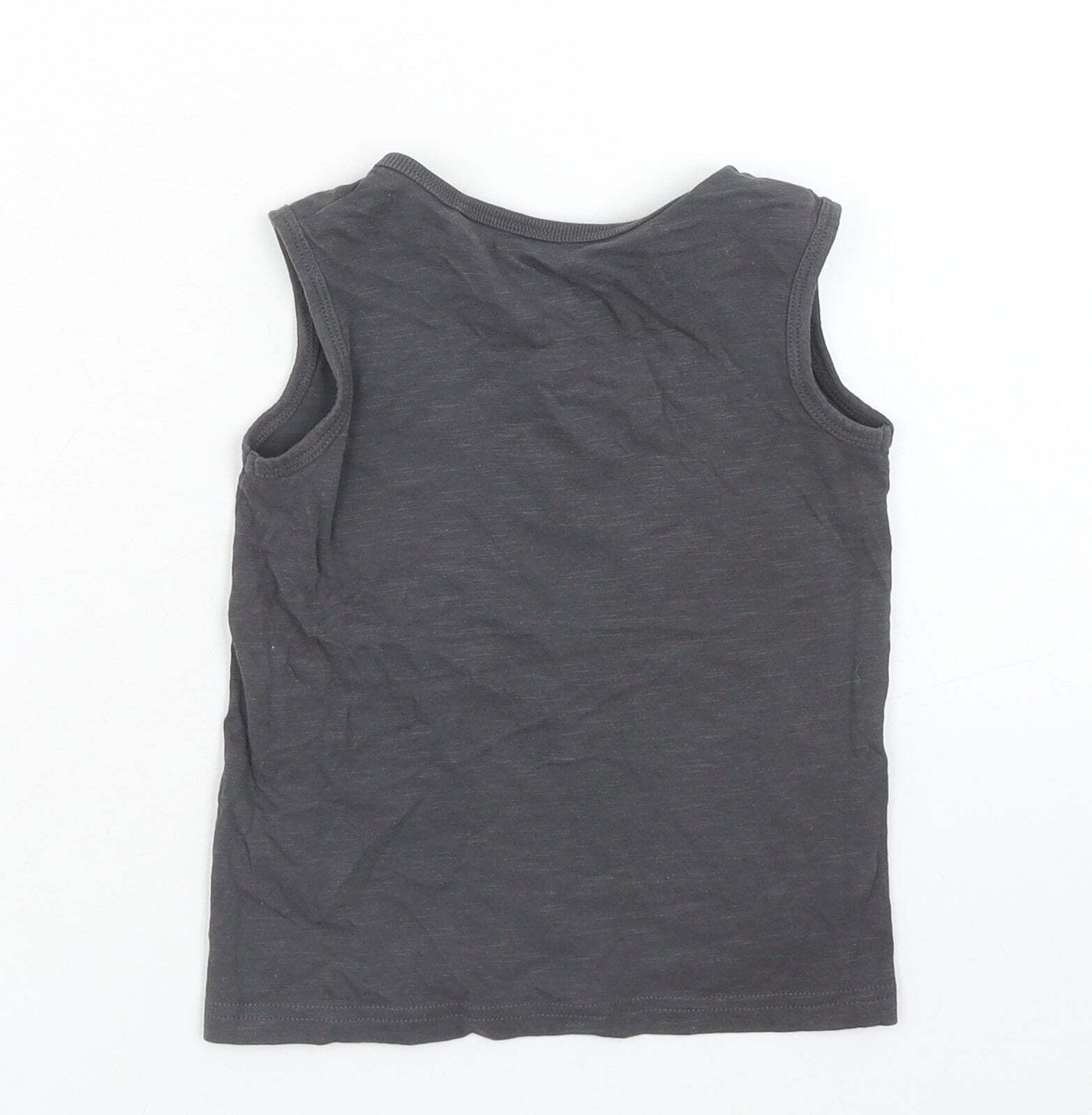 George Boys Grey Cotton blend Tank Size 2 Years image 2