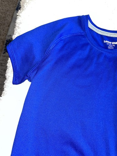 Lands End kids sz. 7/8 royal blue sport shirt. Great quality & condition - Picture 3 of 7