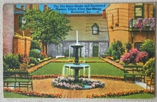 The Old Stone House Enchanted Garden Edgar Allen Poe Shrine Richmond VA Postcard