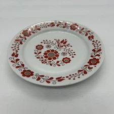 Vintage Alfoldi Red Brown Hungary Plate 4723 Folk Art Hanging Wall Art 19cm