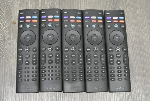 (5) Vizio Remote Control OEM w/HBO Max, Netflix, Prime, Pluto, iHeart, Crackle