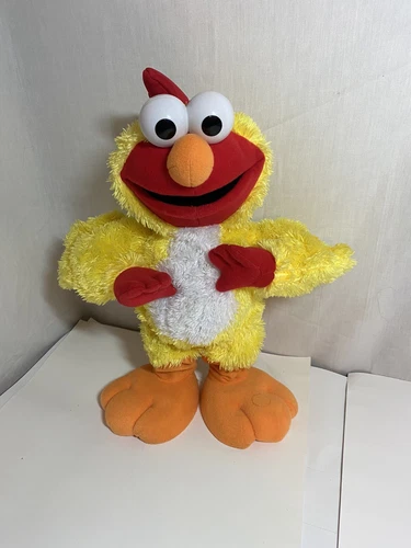 Fisher Price  2010 Animated Easter Chicken  Elmo Singing Dancing Sesame Street