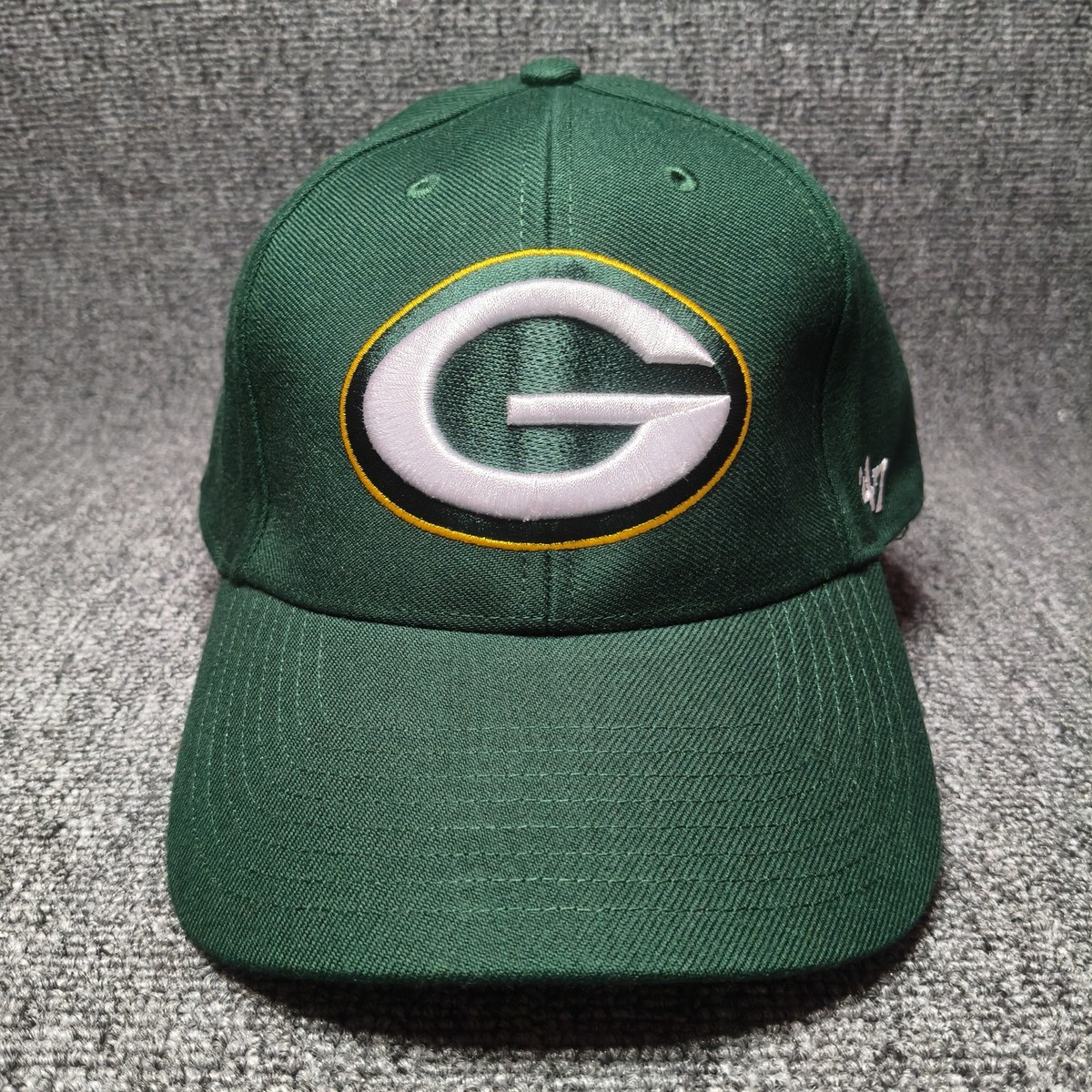 '47 Brand Green Bay Packers NFL '47 Green Strapback Hat Cap Embroidered Logo