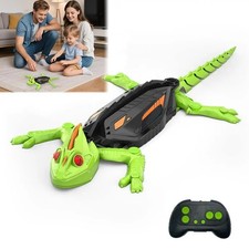 Rechargeable Wall Climbing Robot Gecko Toy | Remote Control Lizard with LED Eyes