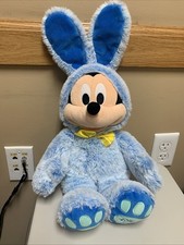 Mickey Mouse Easter Plush 18  Blue Bunny Outfit With Yellow Bow tie 2021