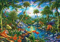 Schmidt Spiele 58611 Island Paradise Michael Fishel 1000-Piece Jigsaw Puzzle Mad
