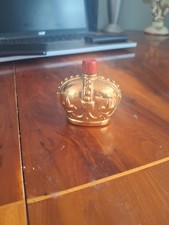 Vintage Orlando Cherry Brandy Gold decanter Crown Glass Bottle Aidees Of Torqua
