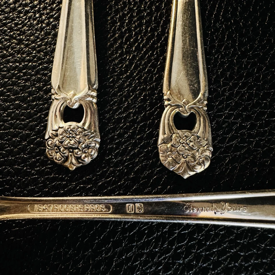6 horquillas de cena Rogers Eternally Yours cubiertos plateados horquilla 1847 Foto 3 de 3