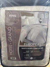 Hotel Grand European White Down Comforter King