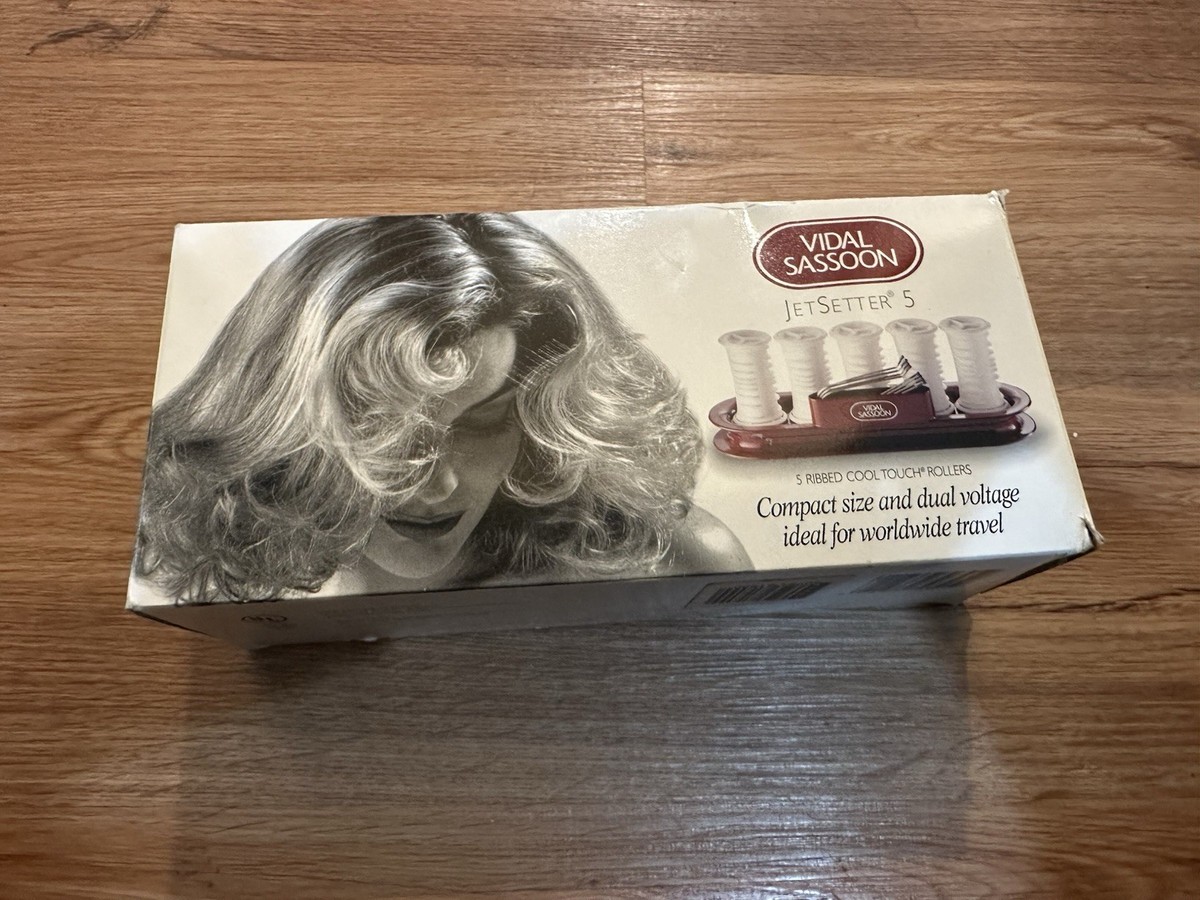 Vidal Sassoon JetSetter VS-305 Hairsetters Rollers Clips Cord Travel Bag  Q33