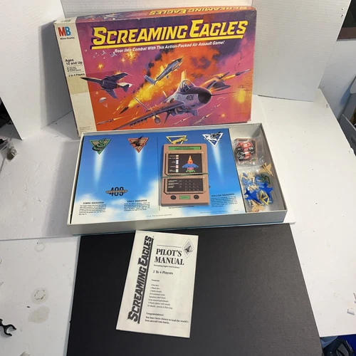 Screaming Eagles Board Game 1987 Milton Bradley Air Assault Vintage Complete!