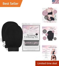 Achieve Radiant Skin with 2pc Exfoliating Mitts - Traditional Body Scrub