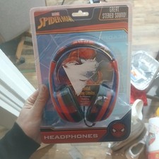 Marvel Spiderman Headphones Parental Volume Control New In Box eKids Stereo