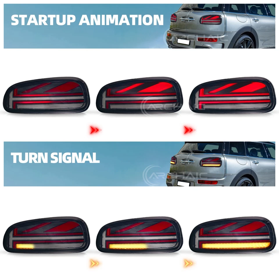 LED Tail Lights For Mini Cooper Clubman F54 2015-2023 W/Sequential Rear Lamps Foto 3 de 4