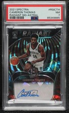 2021 Spectra Radiant Signatures Astral Prizm 6/49 Cameron Thomas PSA 7 Auto 14t3