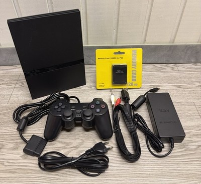 PS 2 Konsole slim (PlayStation) SCPH- 77004 Controller, Kabel, Memory Card