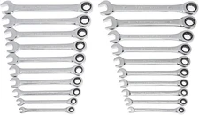  20 Piece Ratcheting Combination Wrench | SAE & Metric | 35720A-02