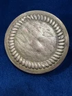 C. W. CONFEDERATE BRASS  HORSE HARNESS BUCKLE COVER… RARE