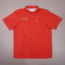 Columbia PFG Jacksonville JAX State University Vented Shirt Mens Medium Red EUC