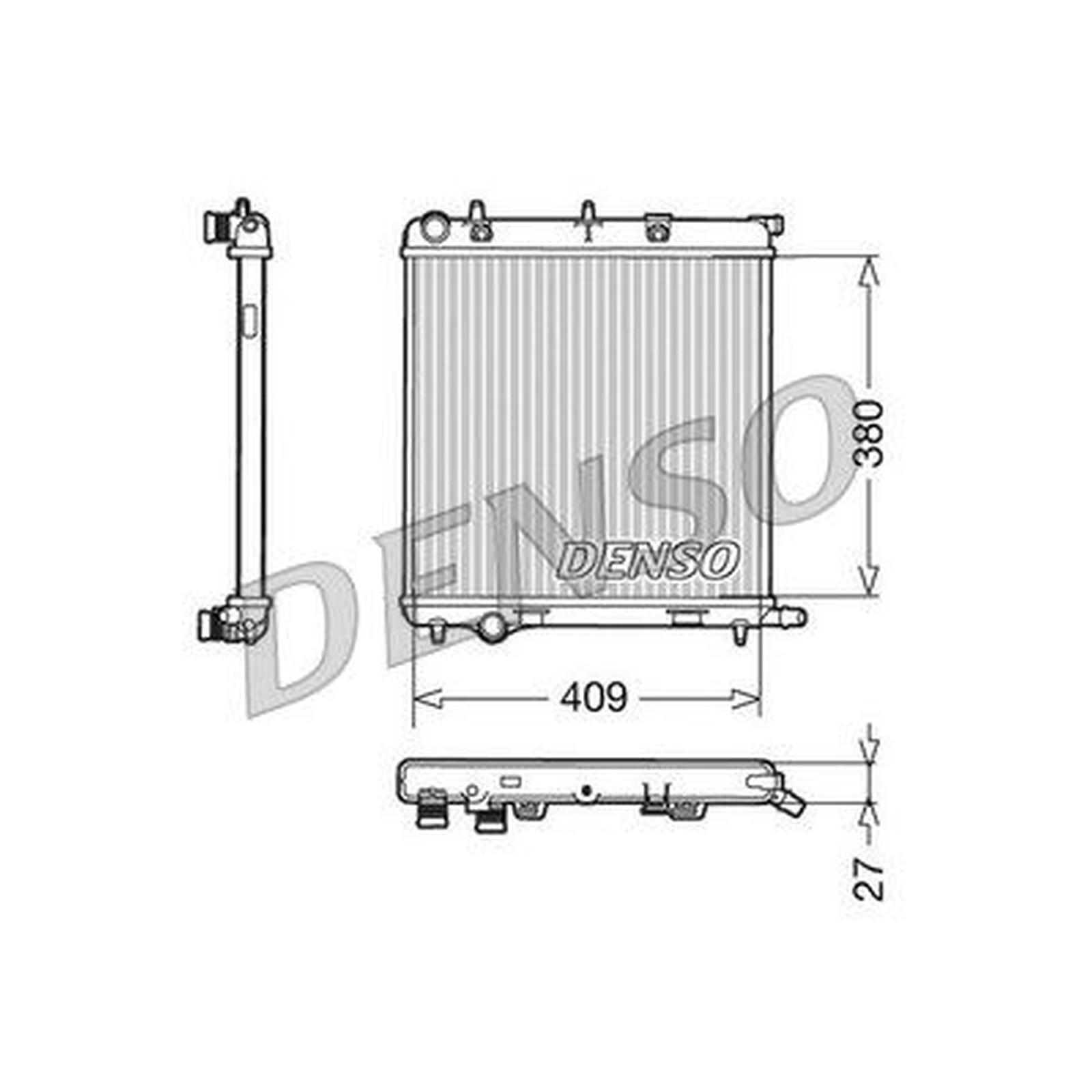 DENSO Radiator - DRM21026 - Engine Cooling Part - Genuine DENSO OE Part