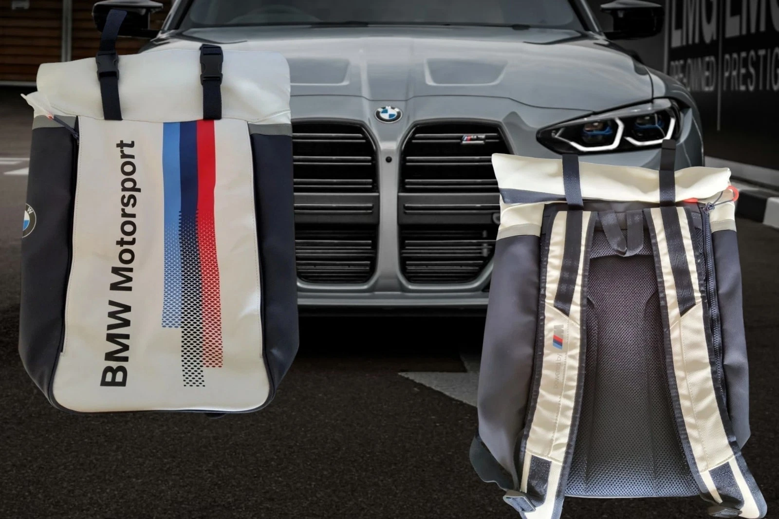 Genuine BMW Motorsport Backpack Roll-top Travel Bag Laptop Bag Germany Car
Opens in a new window or
