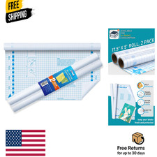 2 Pack Clear Contact Paper, Self Adhesive Book Cover, 17.5in x 5ft
